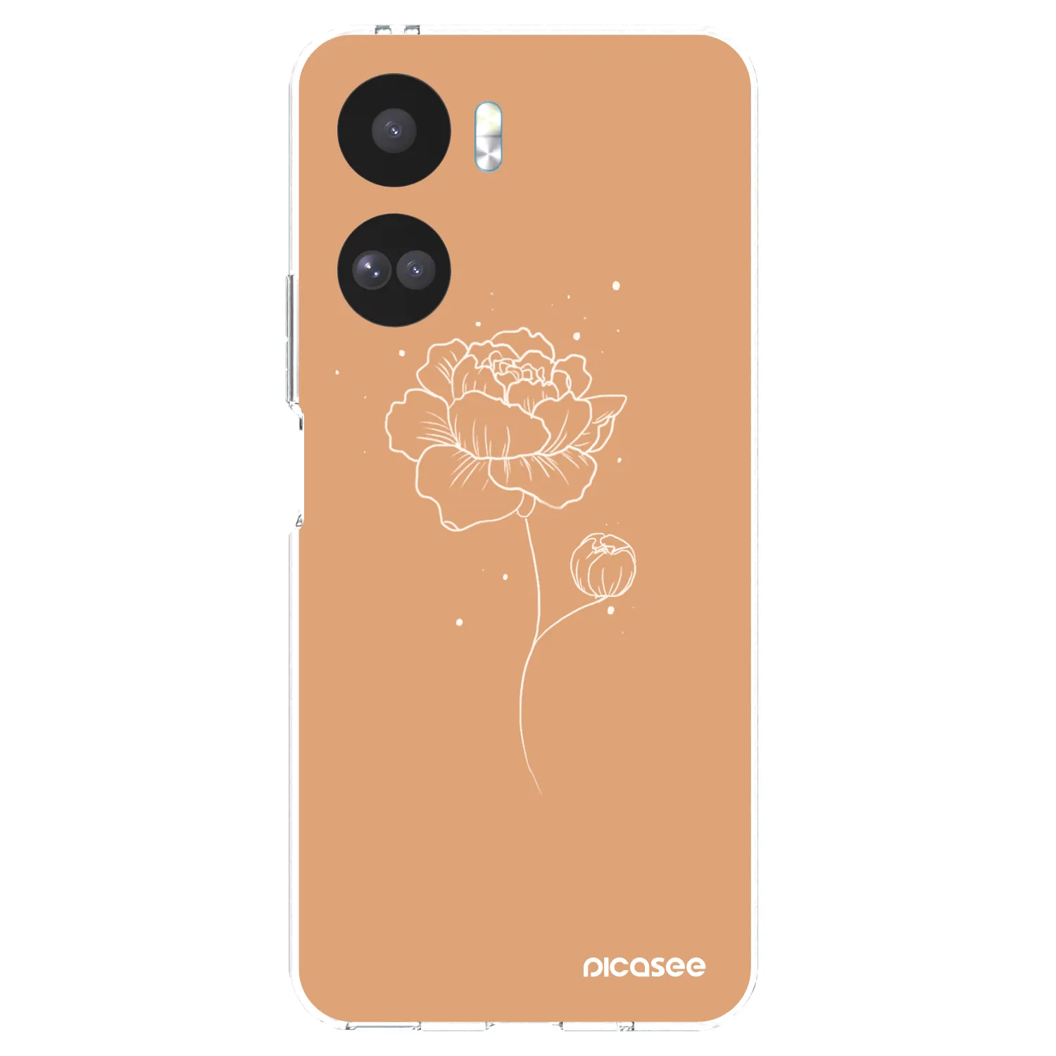 Picasee Honor 90 Lite 5G Hülle - Transparentes Silikon - Peonies