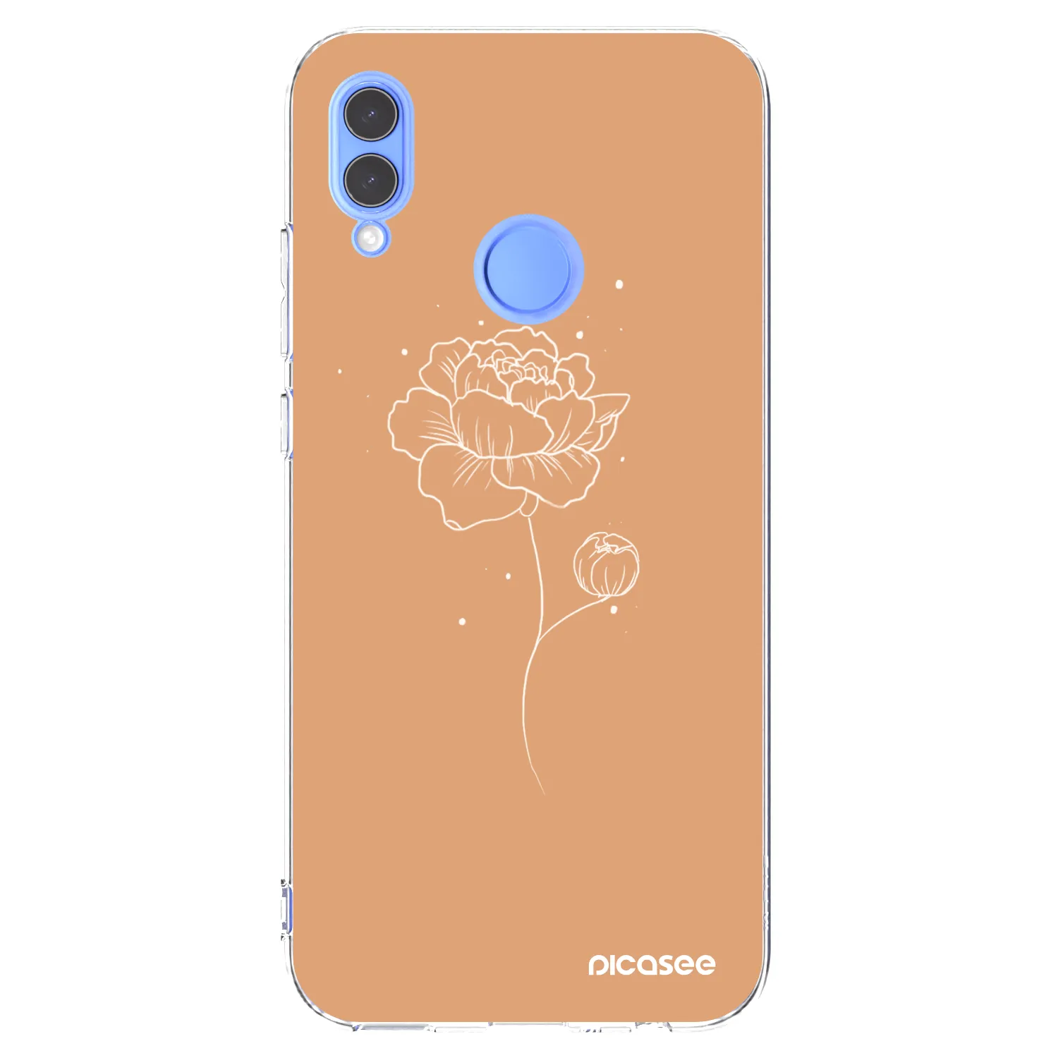 Picasee Honor 10 Lite Hülle - Transparentes Silikon - Peonies