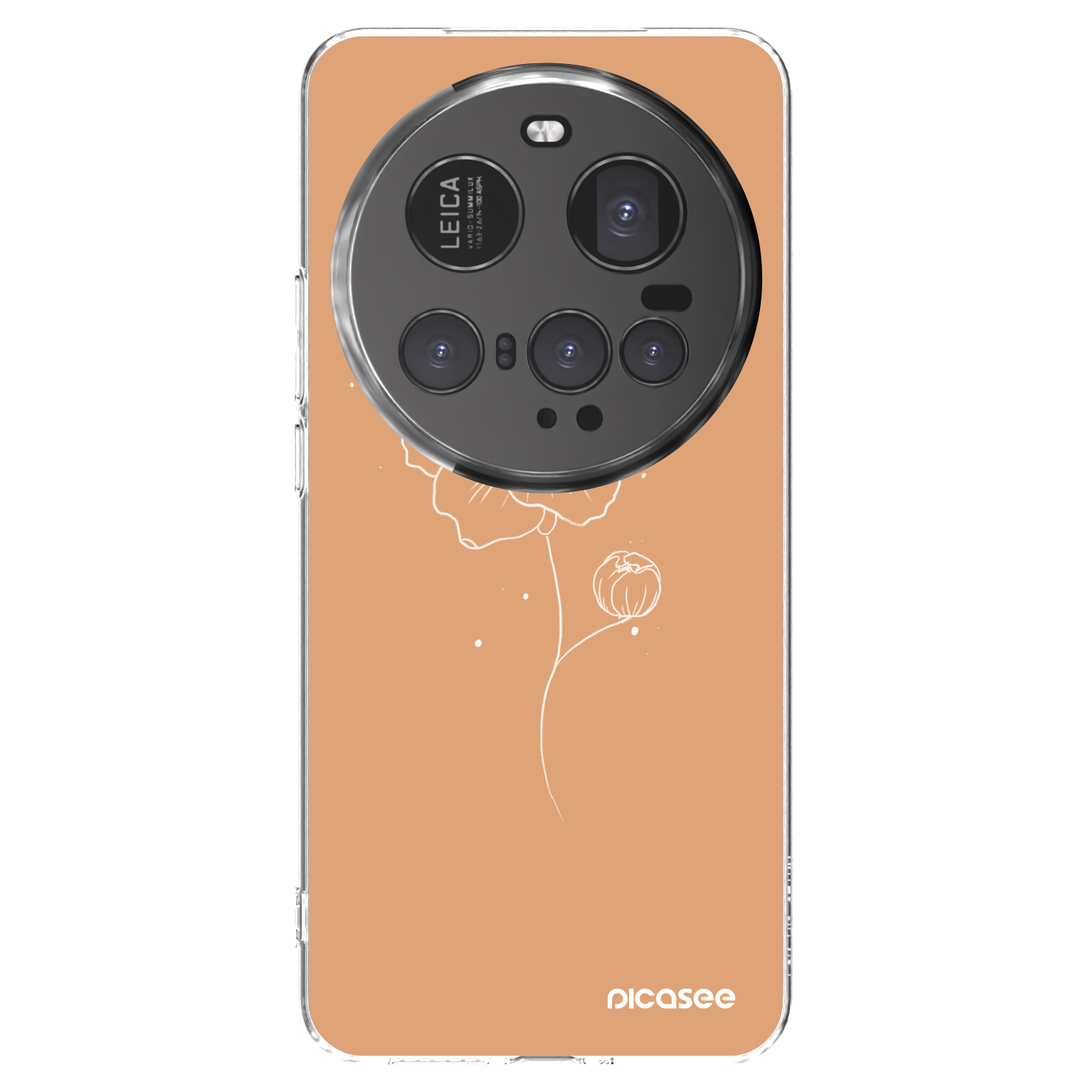 Picasee Xiaomi 15 Ultra Hülle - Transparentes Silikon - Peonies