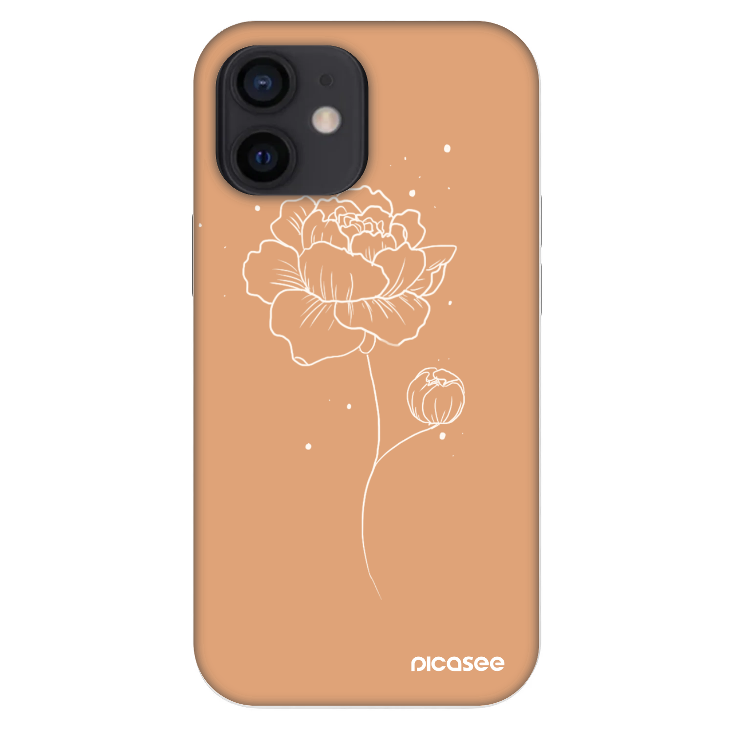 Picasee Fashion Case für Apple iPhone 12 mini - Peonies