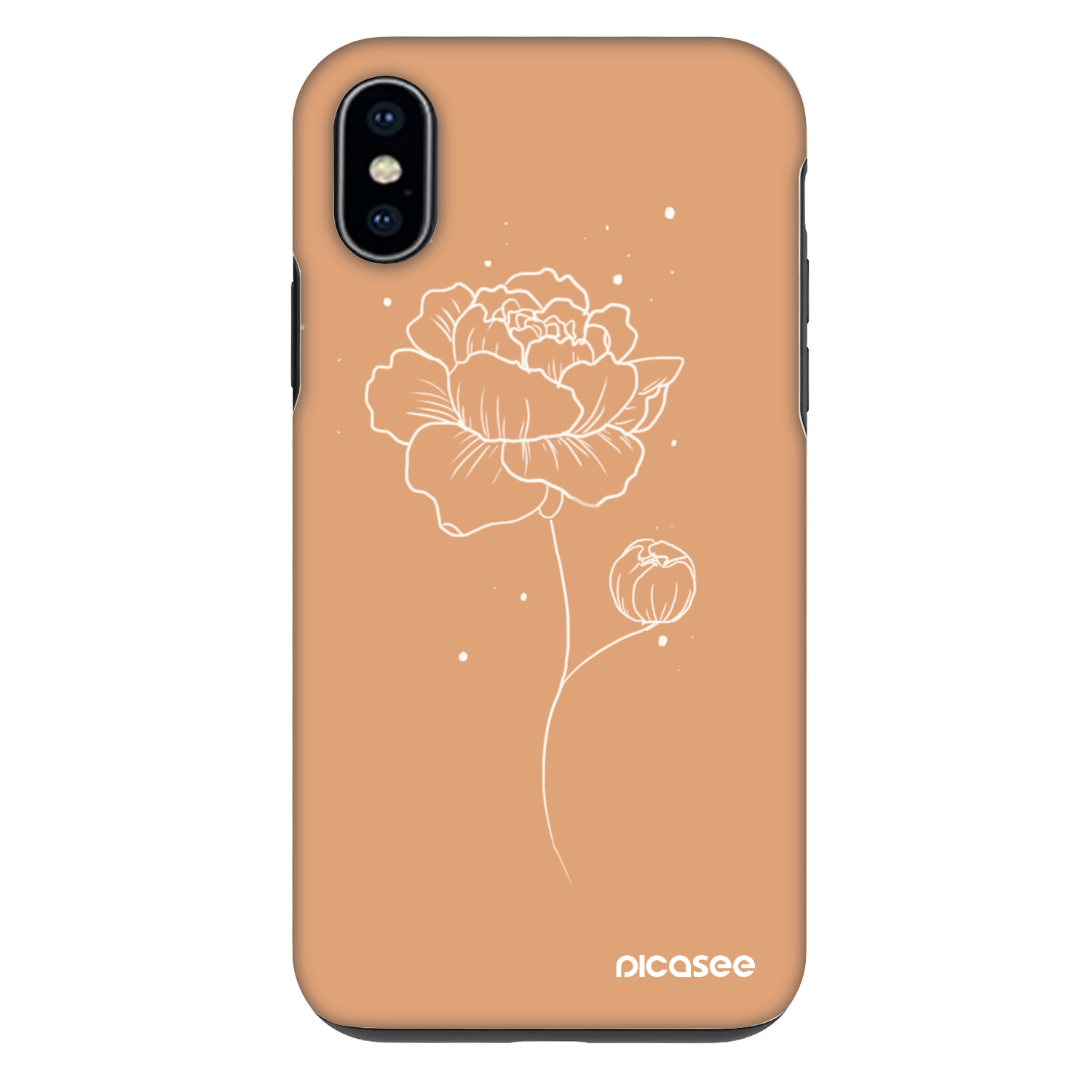 Picasee Fashion Case für Apple iPhone X/XS - Peonies