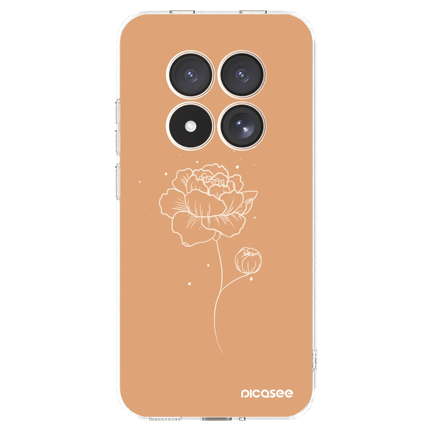 Picasee Xiaomi Redmi Note 15 Pro 4G Hülle - Transparentes Silikon - Peonies