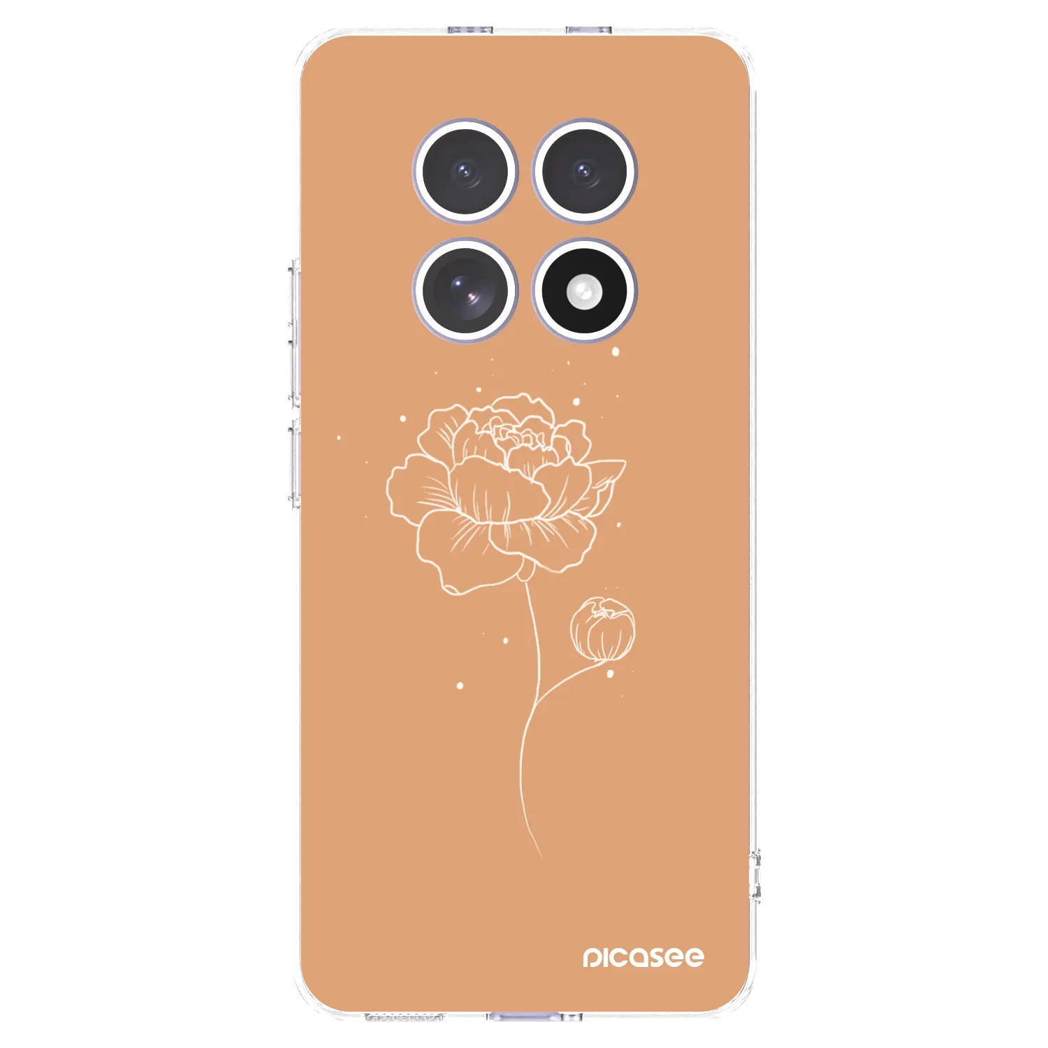 Picasee Xiaomi Redmi Note 15 Hülle - Transparentes Silikon - Peonies