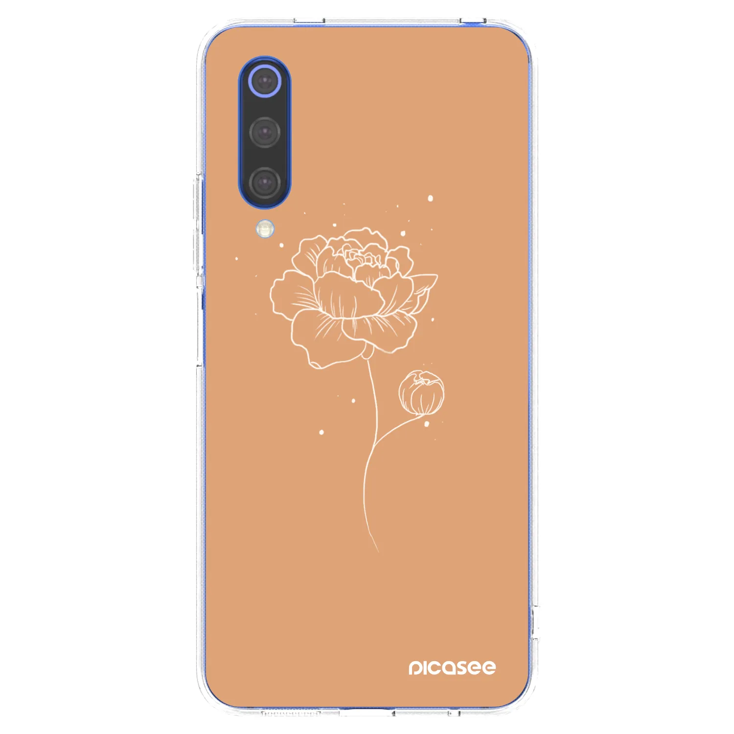 Picasee Xiaomi Mi 9 SE Hülle - Transparentes Silikon - Peonies