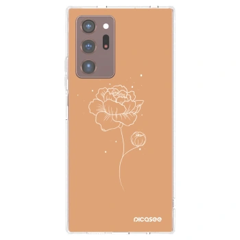 Picasee Samsung Galaxy Note 20 Ultra Hülle - Transparentes Silikon - Peonies