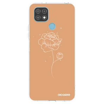 Picasee Realme C21 Hülle - Transparentes Silikon - Peonies