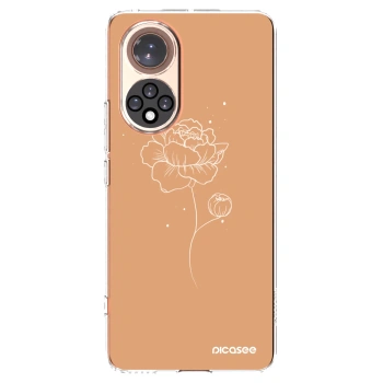 Picasee Honor 50 5G Hülle - Transparentes Silikon - Peonies