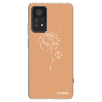 Picasee Xiaomi Redmi Note 11 Pro 5G Hülle - Transparentes Silikon - Peonies