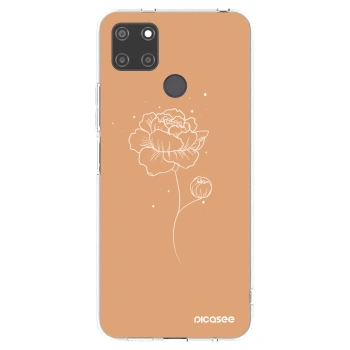 Picasee Realme C21Y Hülle - Transparentes Silikon - Peonies
