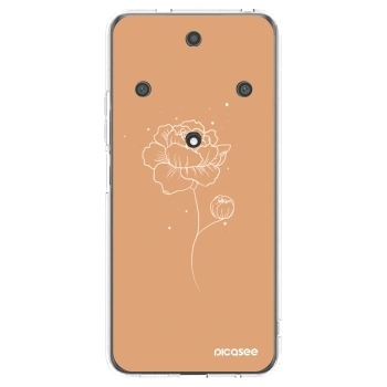 Picasee Honor Magic5 Lite 5G Hülle - Transparentes Silikon - Peonies