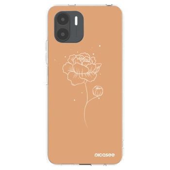 Picasee Xiaomi Redmi A2 Hülle - Transparentes Silikon - Peonies