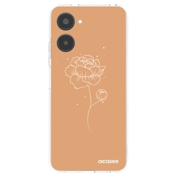 Picasee Realme 10 4G Hülle - Transparentes Silikon - Peonies