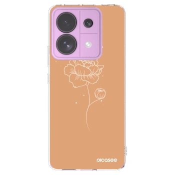 Picasee Xiaomi Redmi Note 13 Pro 5G Hülle - Transparentes Silikon - Peonies