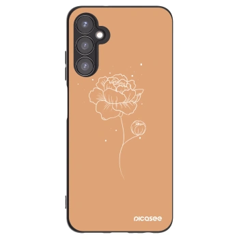 Picasee Samsung Galaxy A05s A057G Hülle - Schwarzes Silikon - Peonies
