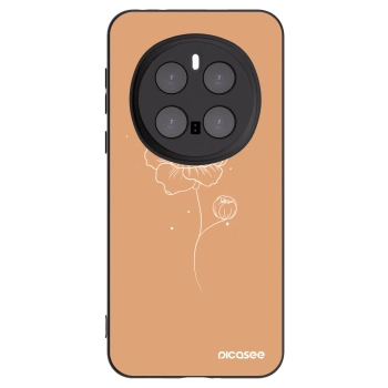 Picasee Honor Magic7 Pro 5G Hülle - Schwarzes Silikon - Peonies