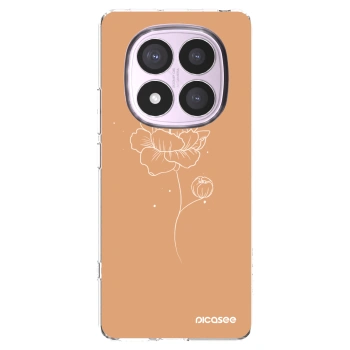 Picasee Xiaomi Redmi Note 14 Pro 4G Hülle - Transparentes Silikon - Peonies