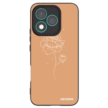 Picasee Honor 400 Lite 5G Hülle - Schwarzes Silikon - Peonies