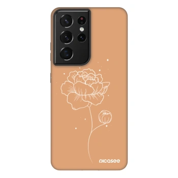 Picasee Fashion Case für Samsung Galaxy S21 Ultra 5G G998B - Peonies