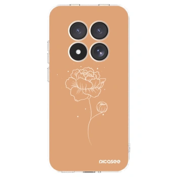 Picasee Xiaomi Redmi Note 15 Pro 4G Hülle - Transparentes Silikon - Peonies