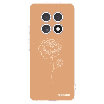 Picasee Xiaomi Redmi Note 15 Hülle - Transparentes Silikon - Peonies