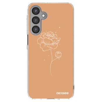 Picasee Samsung Galaxy A16 4G Hülle - Transparentes Silikon - Peonies