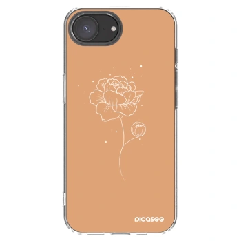 Picasee Apple iPhone 17e Hülle - Transparentes Silikon - Peonies