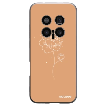 Picasee Honor Magic8 Pro 5G Hülle - Schwarzes Silikon - Peonies