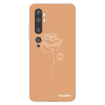 Picasee Xiaomi Mi Note 10 (Pro) Hülle - Transparentes Silikon - Peonies