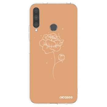 Picasee Huawei P40 Lite E Hülle - Transparentes Silikon - Peonies