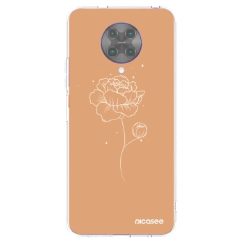 Picasee Xiaomi Poco F2 Pro Hülle - Transparentes Silikon - Peonies