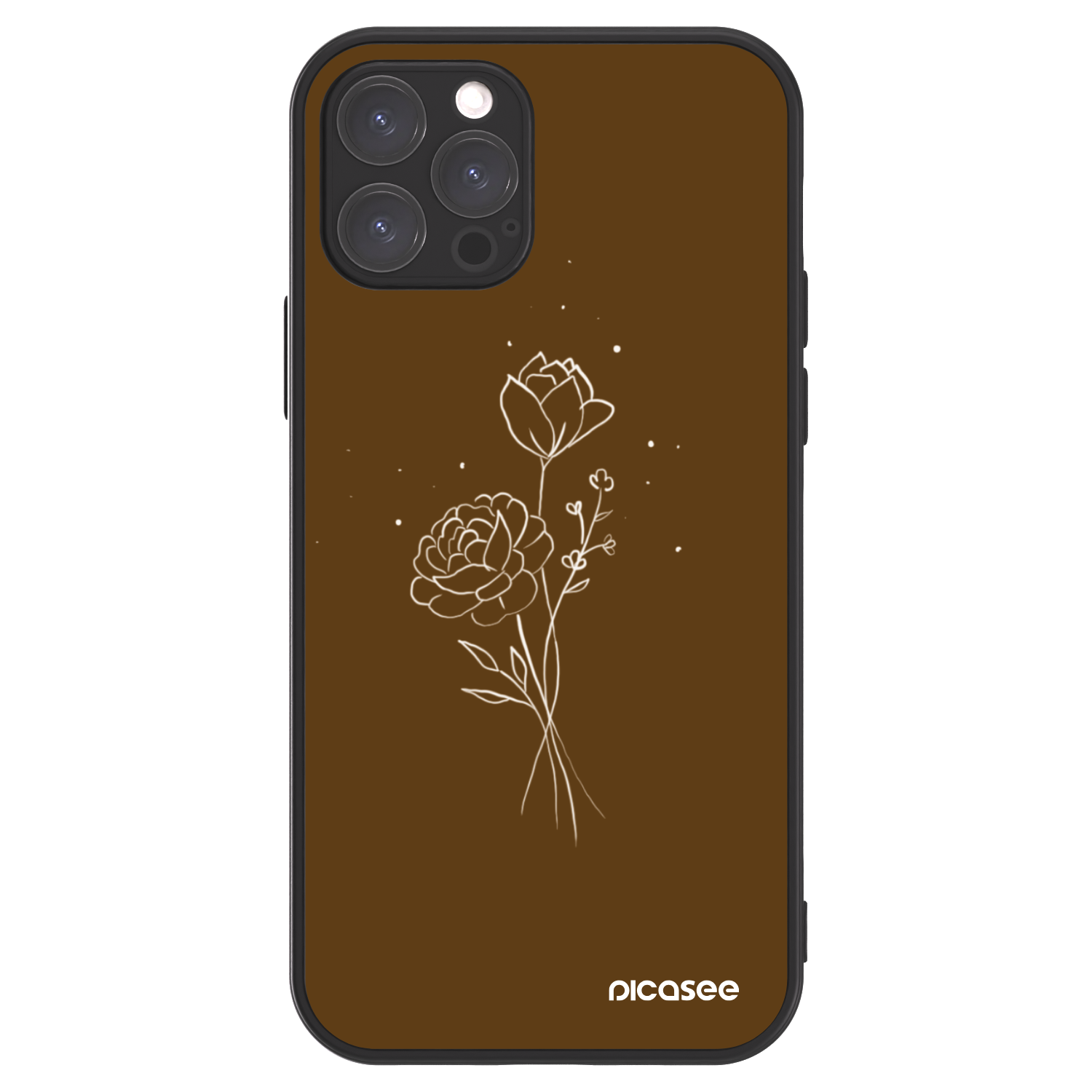 Picasee ULTIMATE CASE für Apple iPhone 12 Pro - Brown flowers