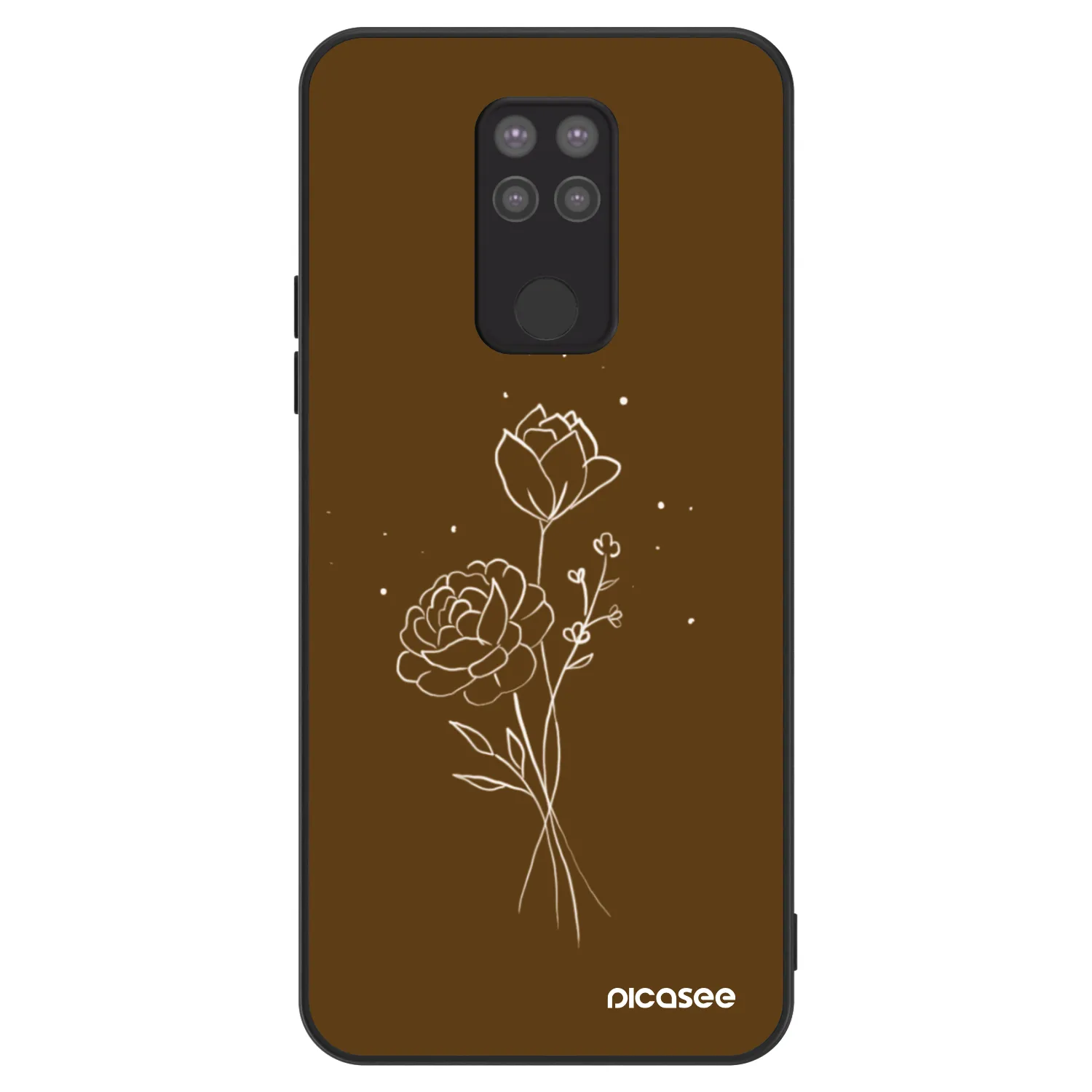 Picasee ULTIMATE CASE für Xiaomi Redmi Note 9 - Brown flowers