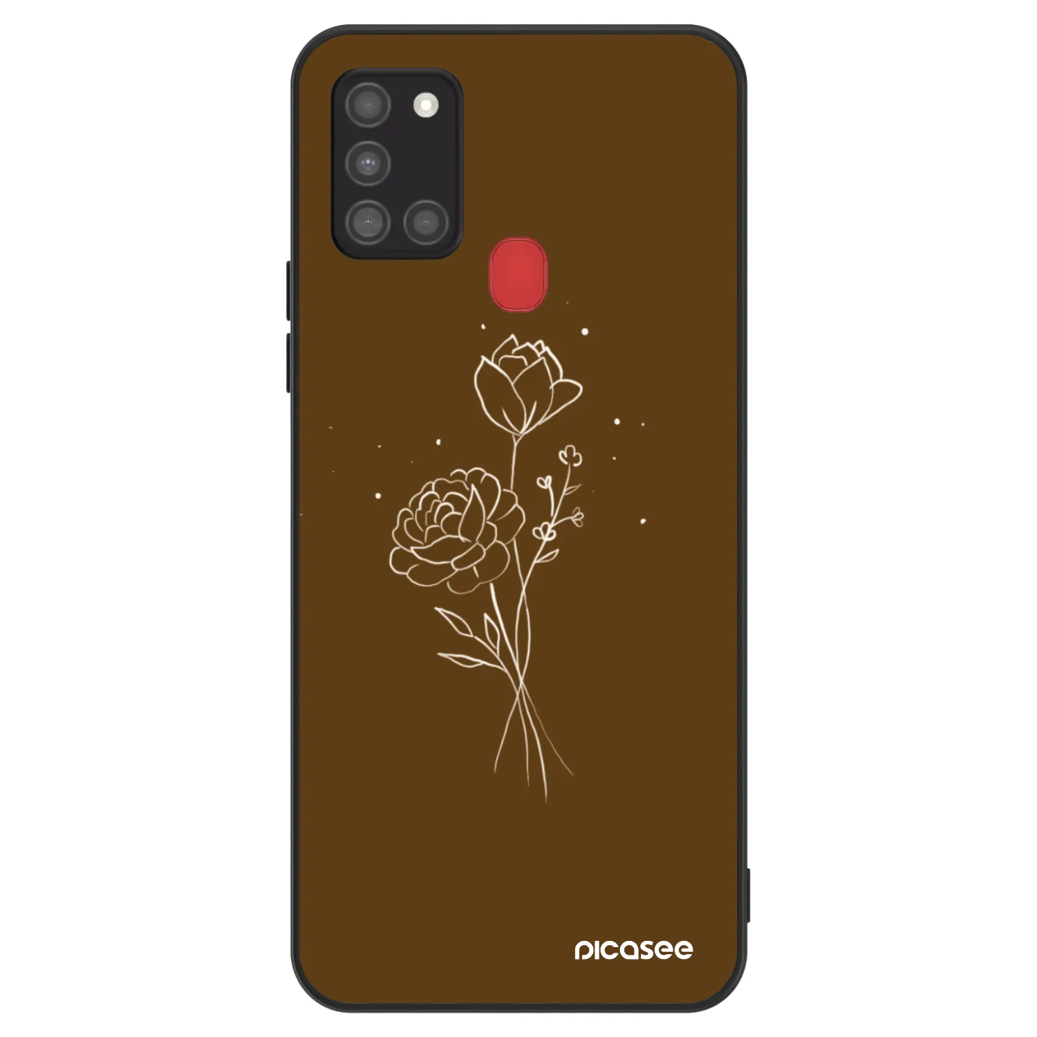 Picasee ULTIMATE CASE für Samsung Galaxy A21s - Brown flowers