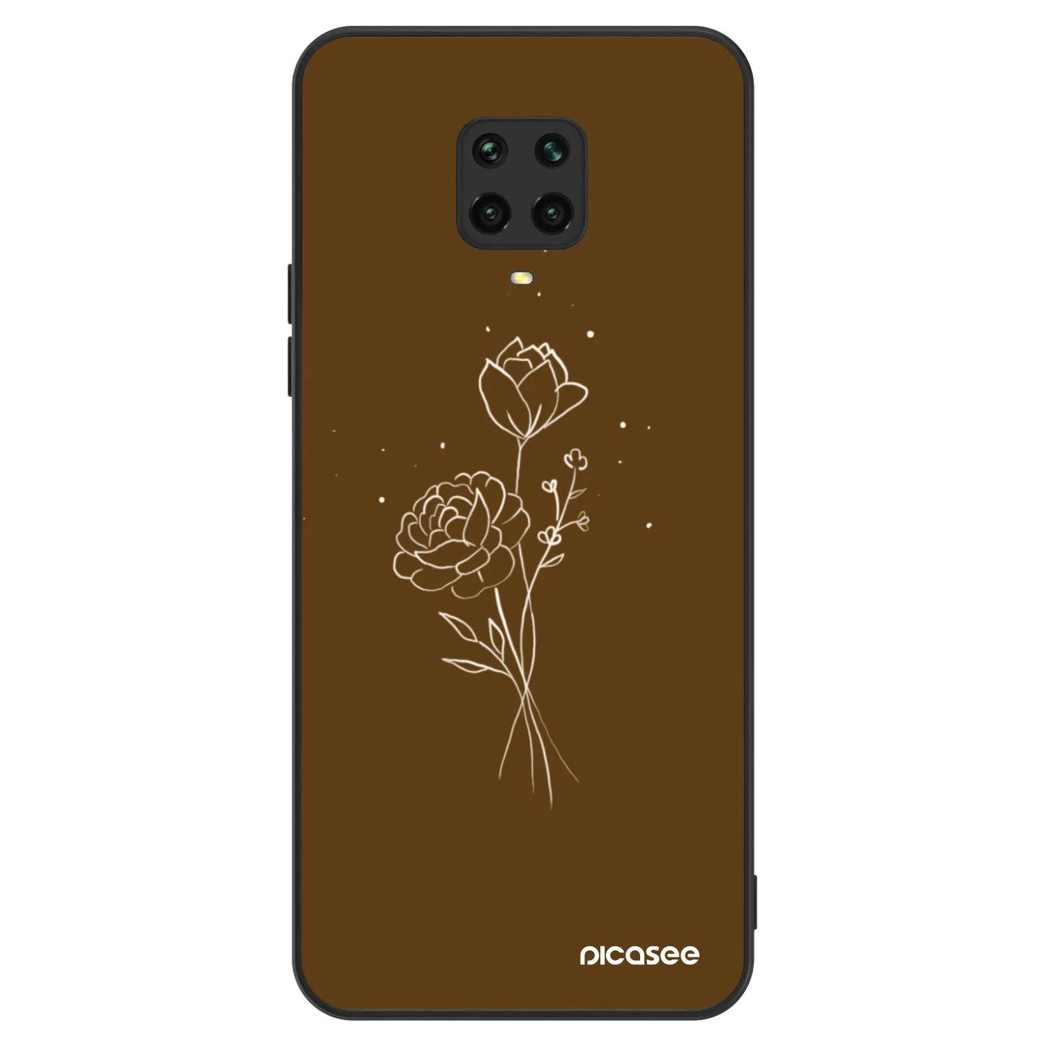 Picasee ULTIMATE CASE für Xiaomi Redmi Note 9 Pro - Brown flowers