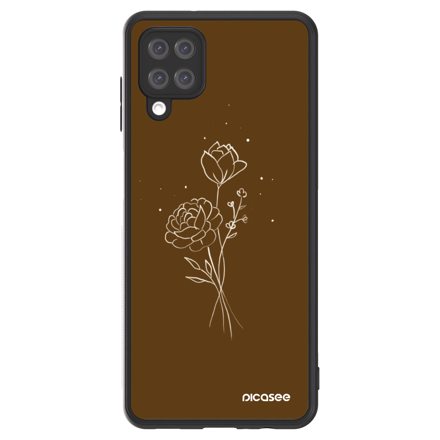 Picasee ULTIMATE CASE für Samsung Galaxy A12 A125F - Brown flowers