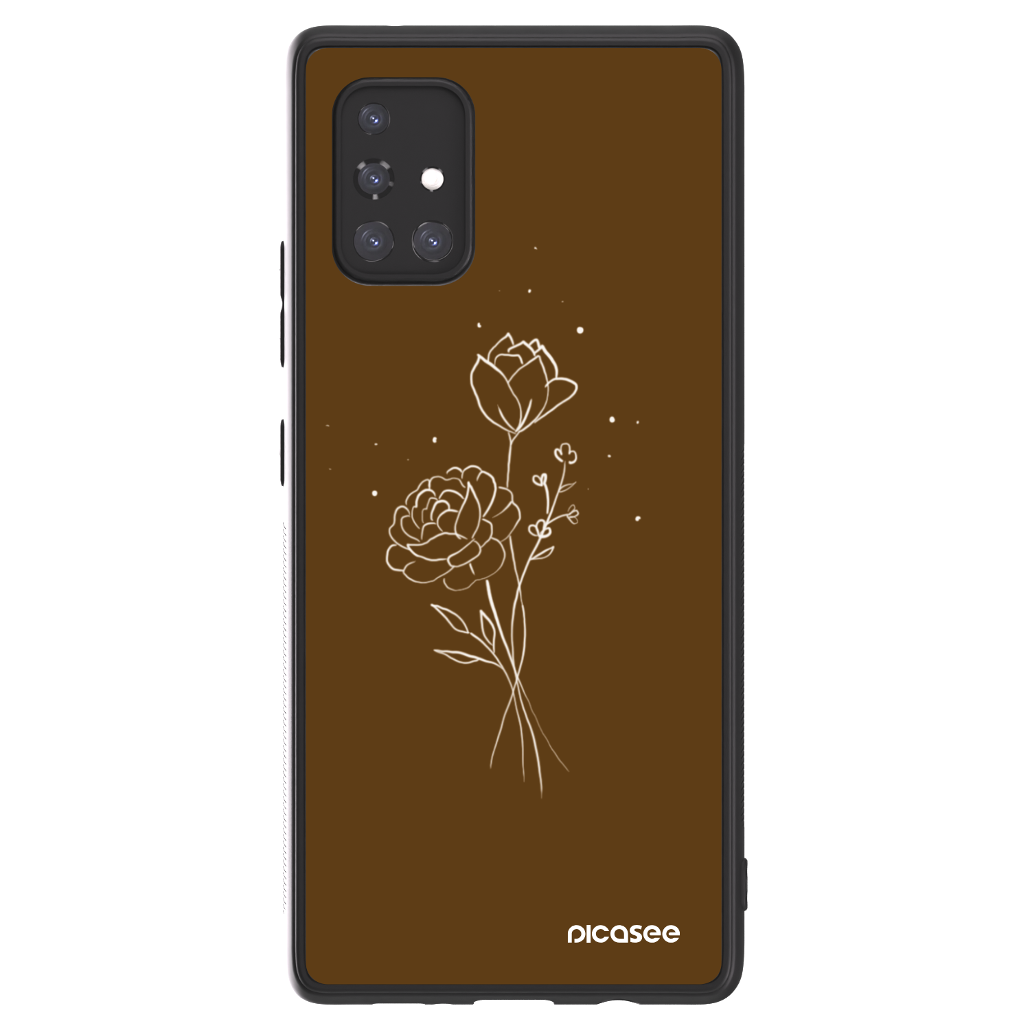 Picasee ULTIMATE CASE für Samsung Galaxy A71 A715F - Brown flowers