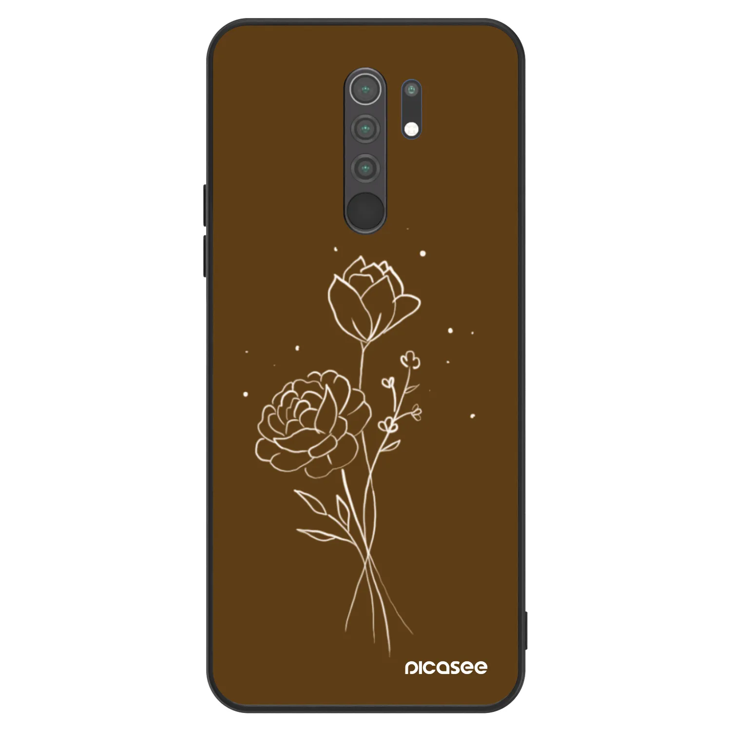 Picasee ULTIMATE CASE für Xiaomi Redmi 9 - Brown flowers