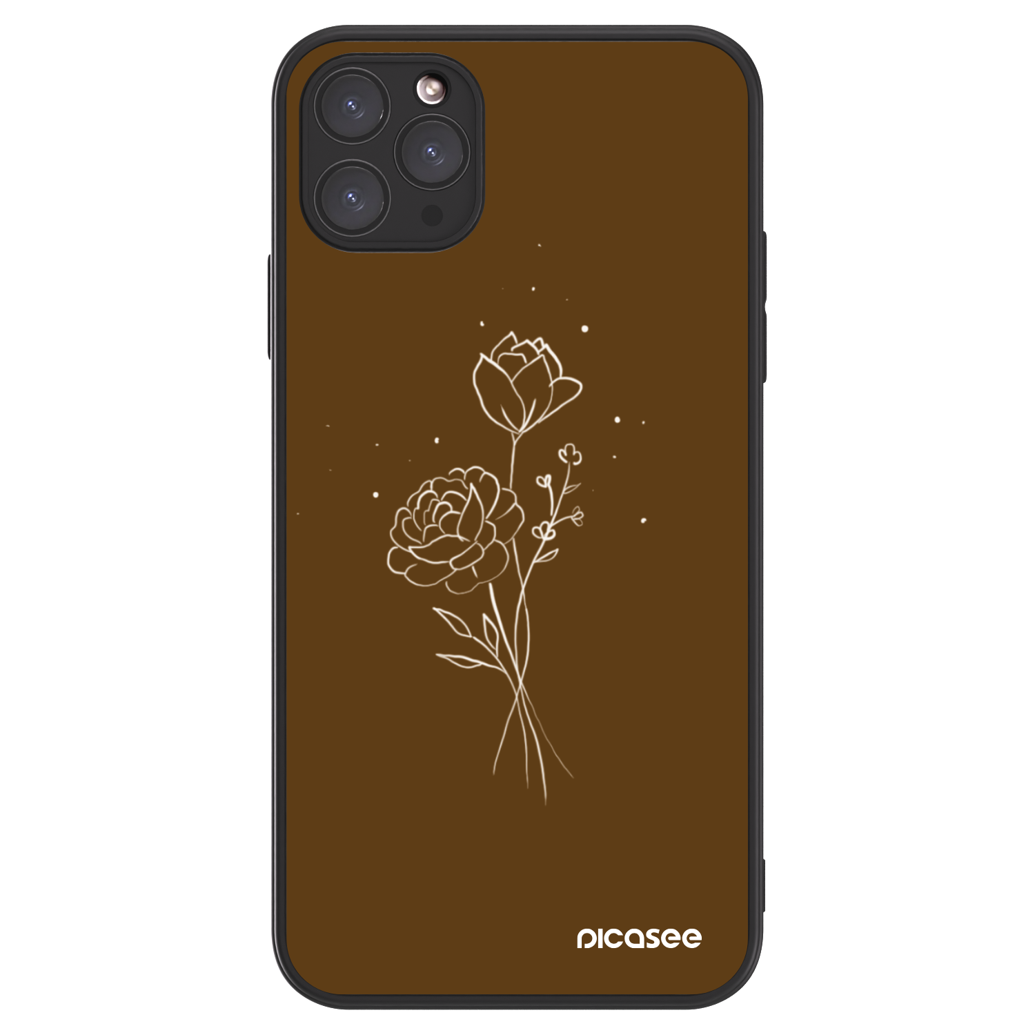 Picasee ULTIMATE CASE für Apple iPhone 11 Pro Max - Brown flowers