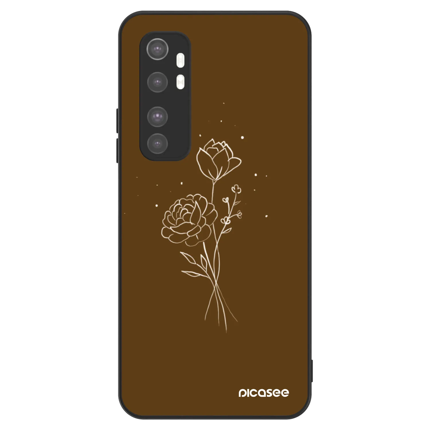 Picasee ULTIMATE CASE für Xiaomi Mi Note 10 Lite - Brown flowers