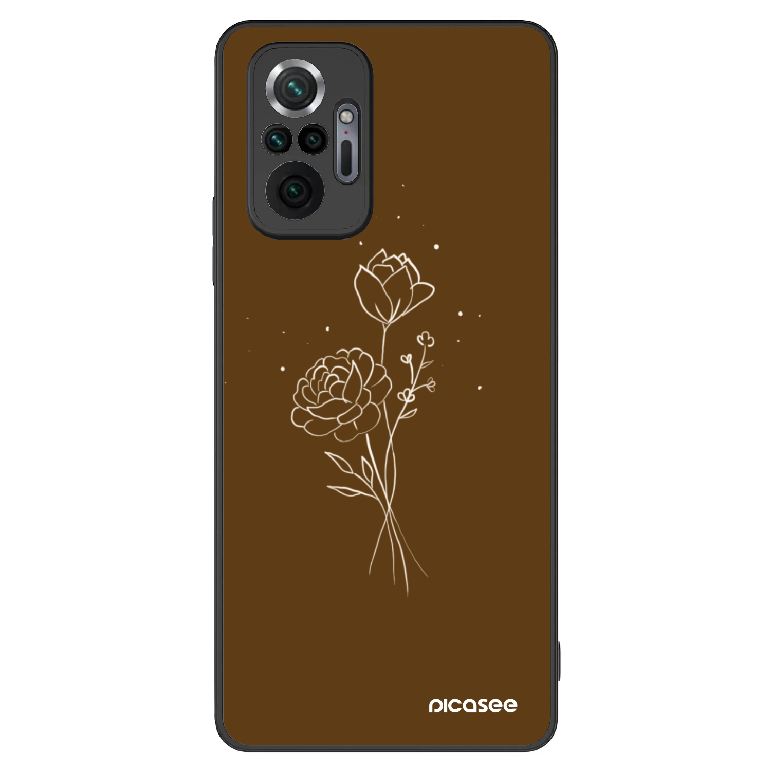 Picasee ULTIMATE CASE für Xiaomi Redmi Note 10 Pro - Brown flowers