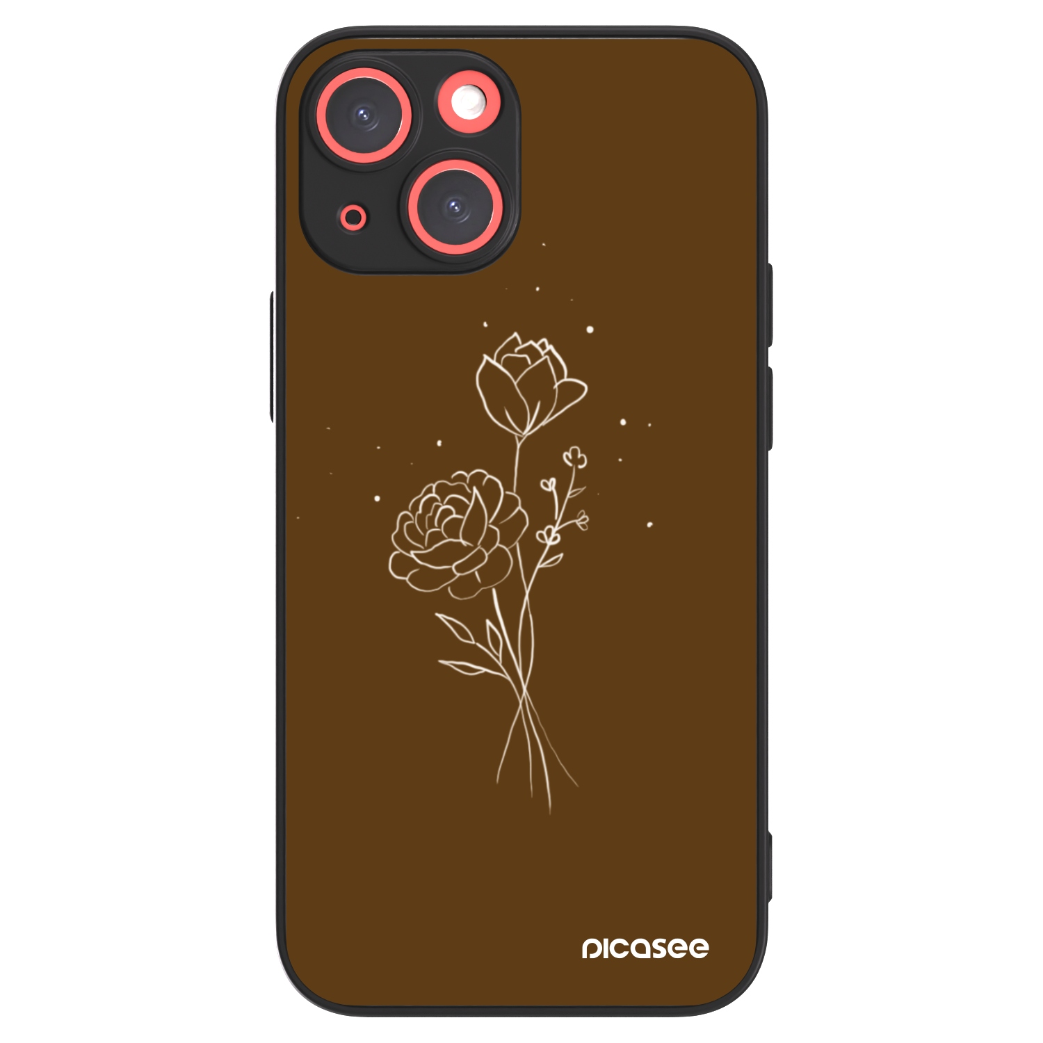 Picasee ULTIMATE CASE für Apple iPhone 13 mini - Brown flowers