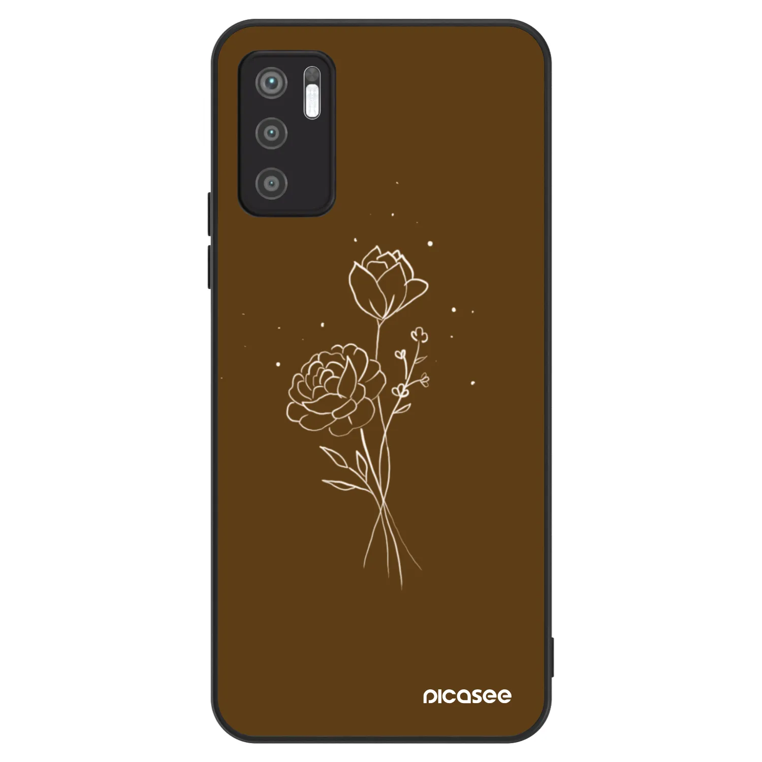 Picasee ULTIMATE CASE für Xiaomi Redmi Note 10 5G - Brown flowers
