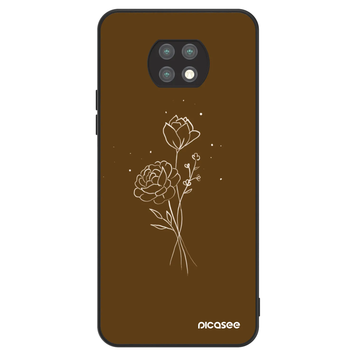 Picasee ULTIMATE CASE für Xiaomi Redmi Note 9T - Brown flowers