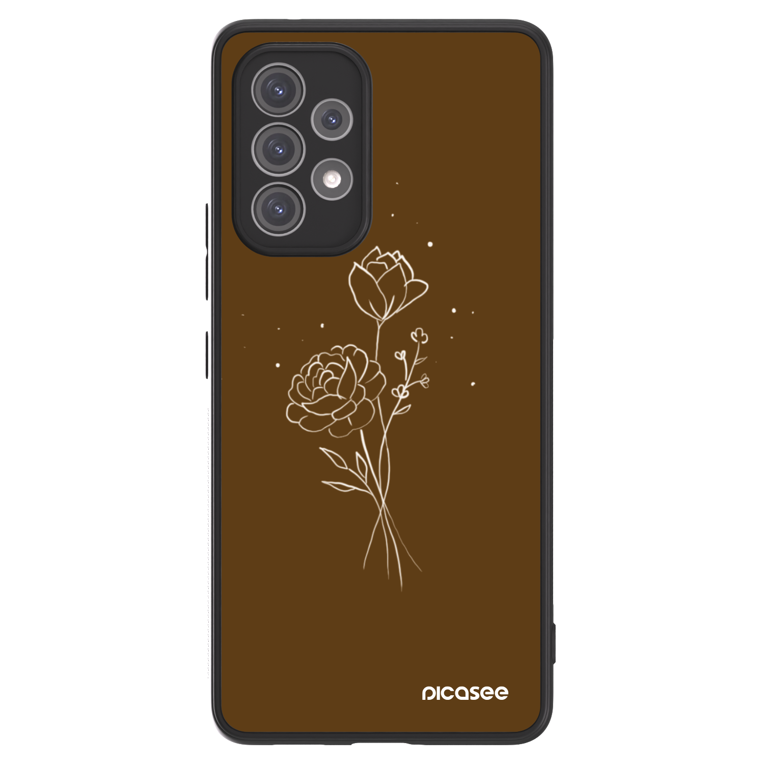 Picasee ULTIMATE CASE für Samsung Galaxy A52s 5G A528B - Brown flowers