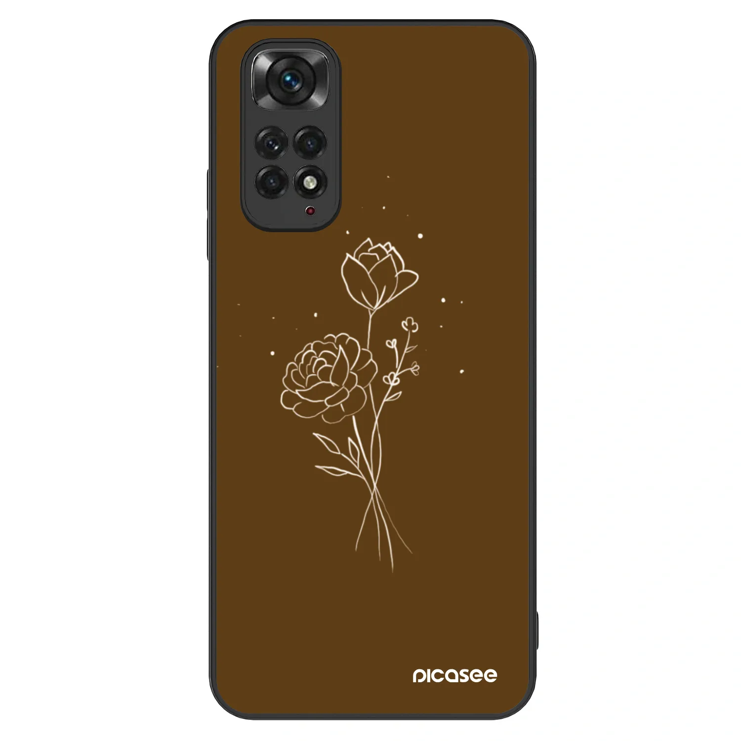 Picasee ULTIMATE CASE für Xiaomi Redmi Note 11S 4G - Brown flowers