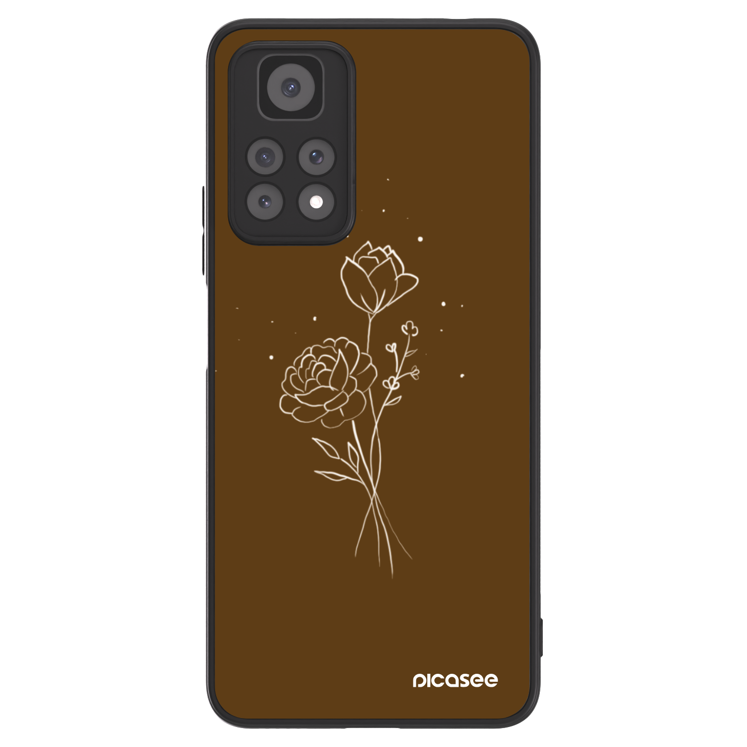 Picasee ULTIMATE CASE für Xiaomi Redmi Note 11 Pro 5G - Brown flowers