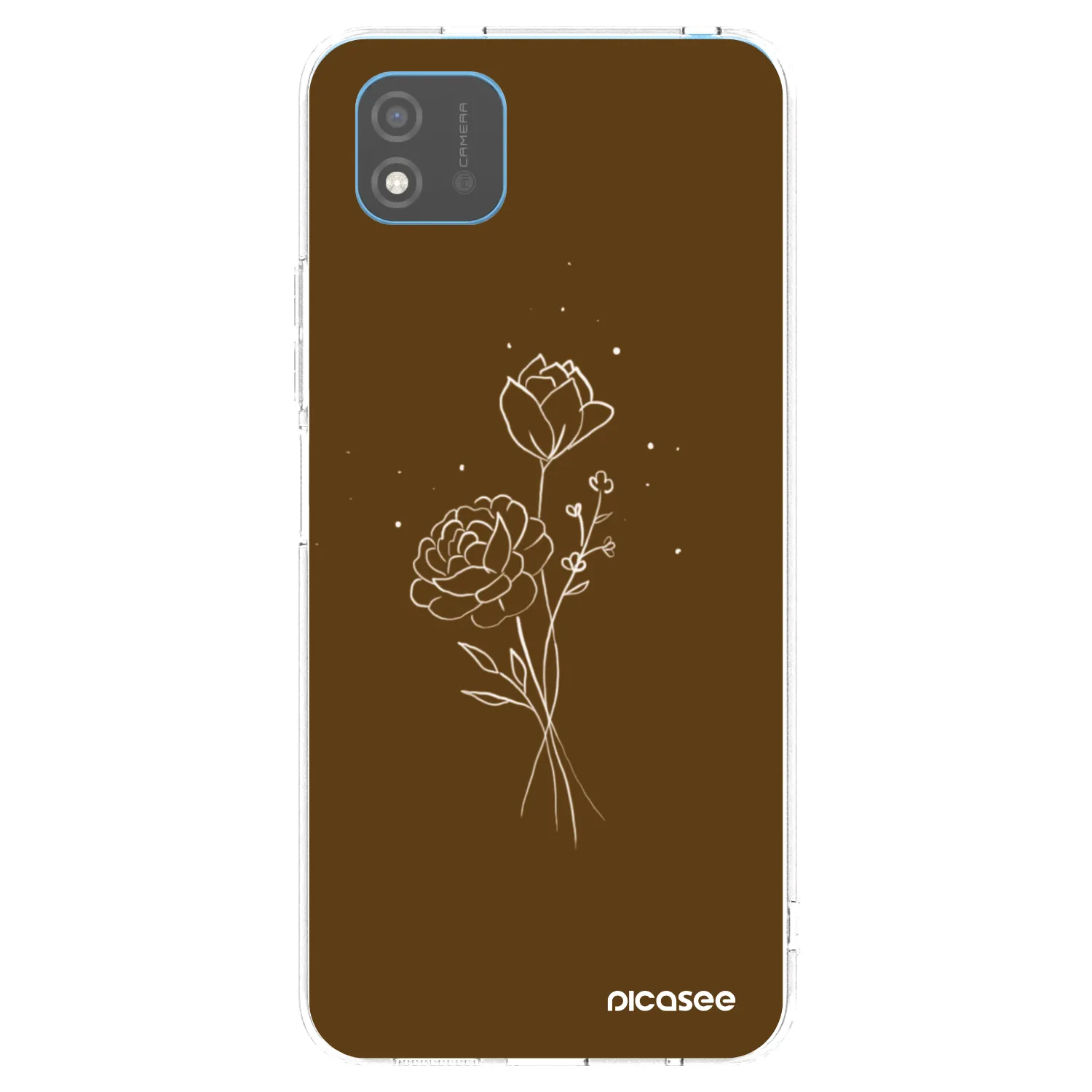 Picasee Realme C11 (2021) Hülle - Transparentes Silikon - Brown flowers