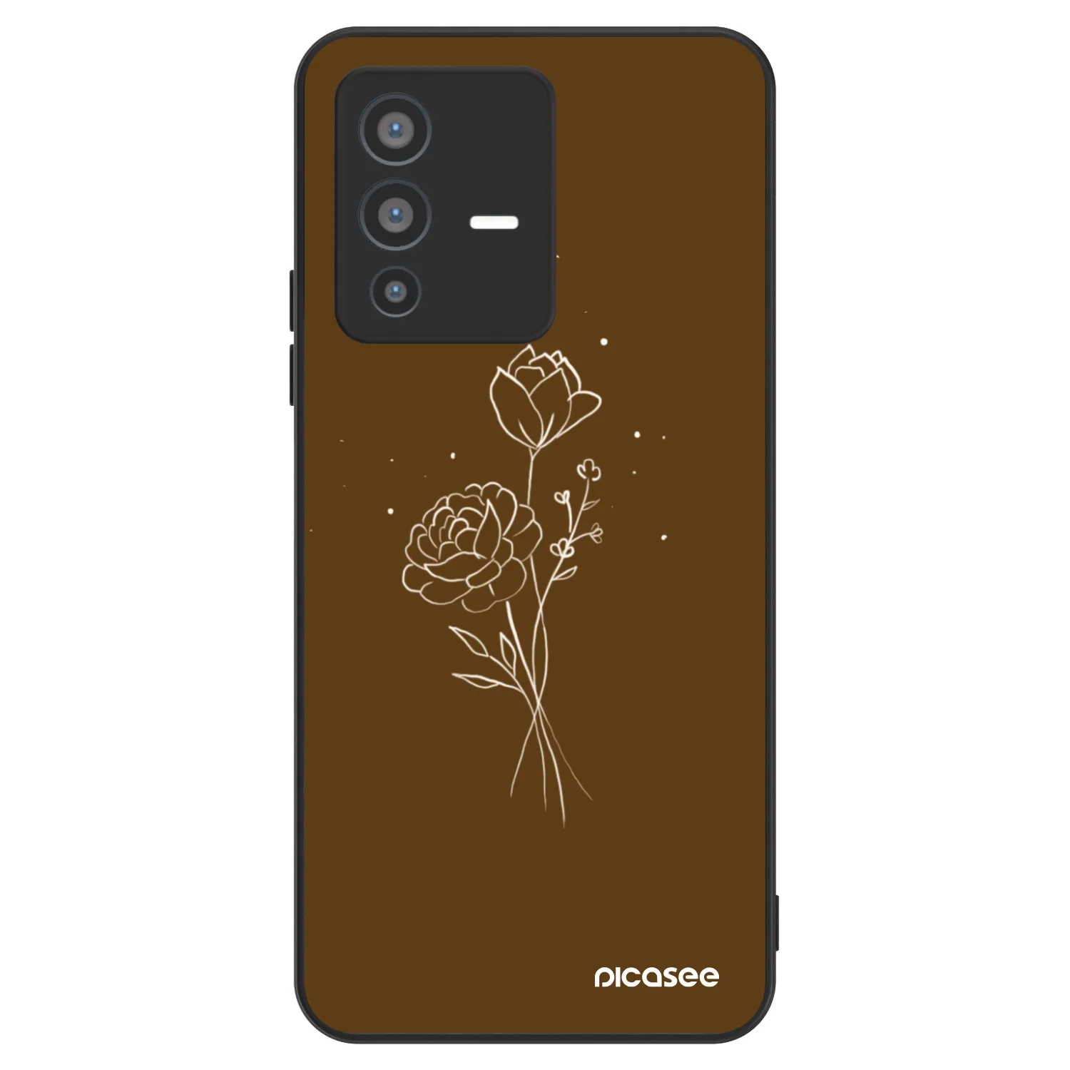 Picasee ULTIMATE CASE für Vivo V23 5G - Brown flowers