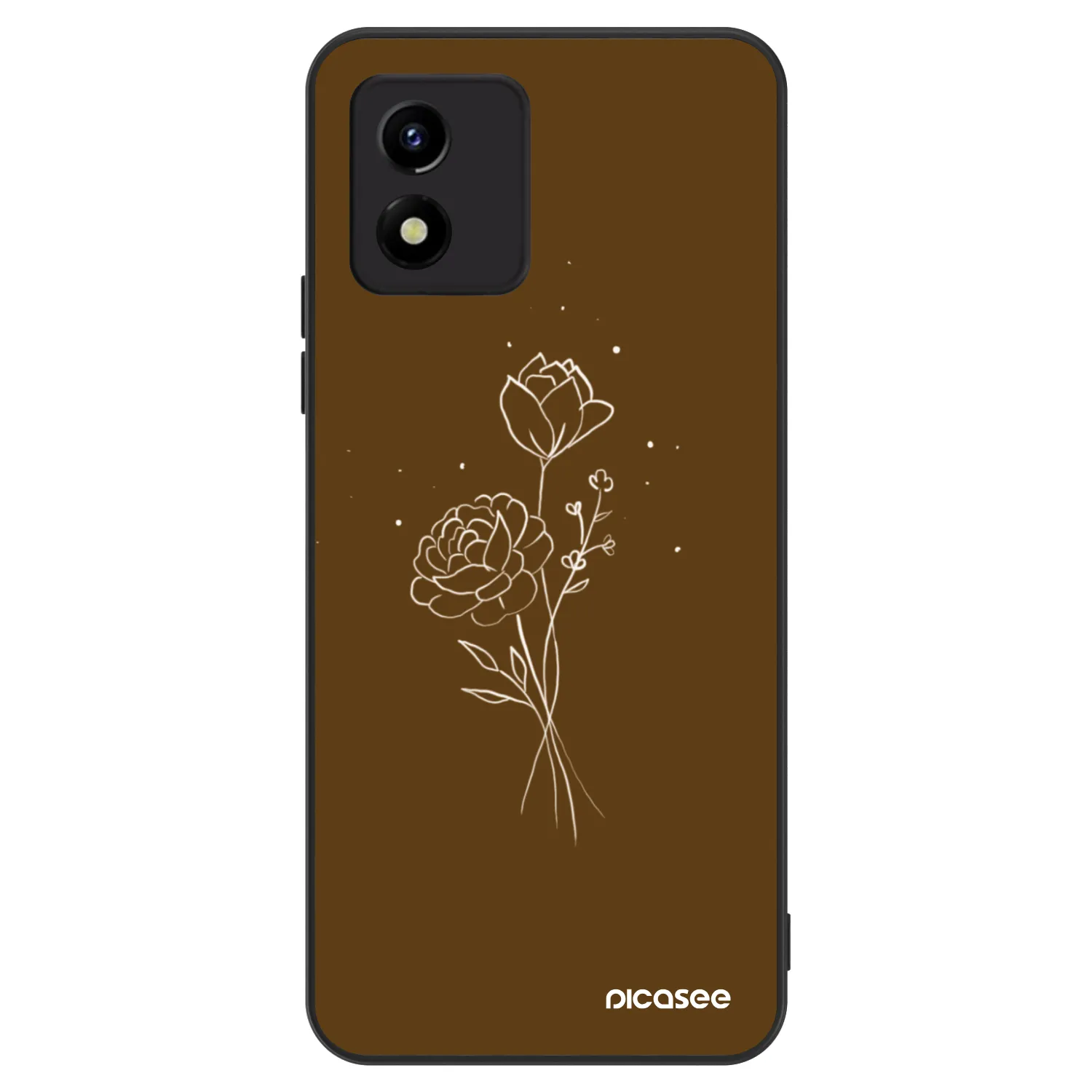 Picasee ULTIMATE CASE für Vivo Y01 - Brown flowers