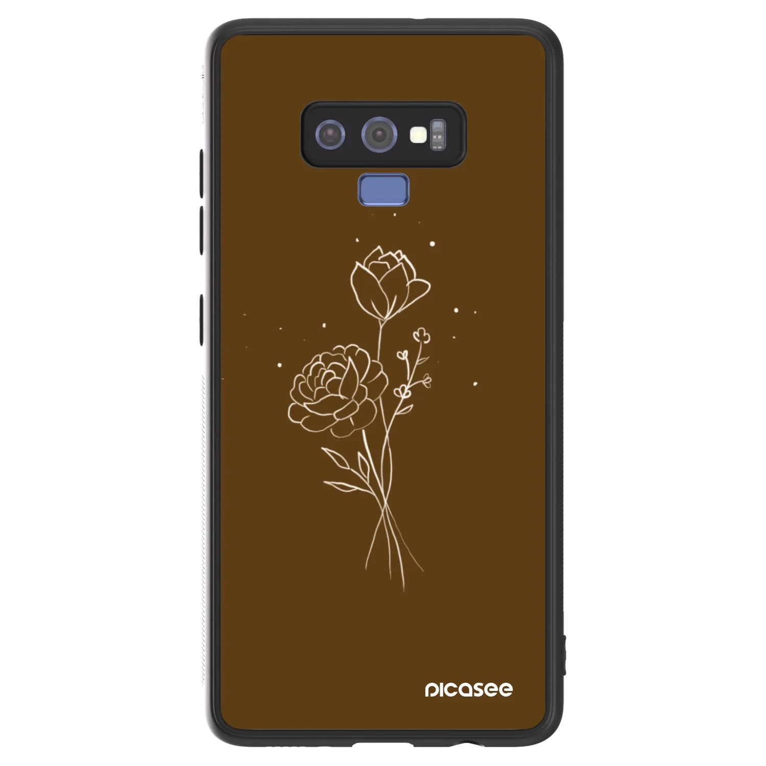 Picasee ULTIMATE CASE für Samsung Galaxy Note 9 N960F - Brown flowers